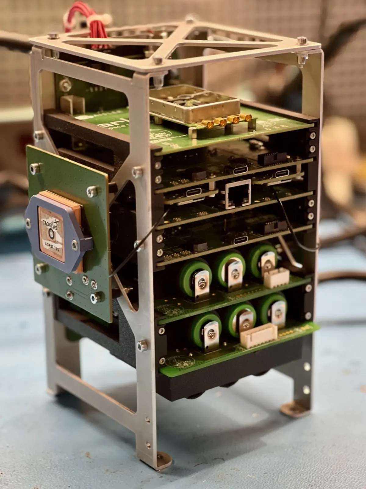 HERMES avionics stack on the workbench